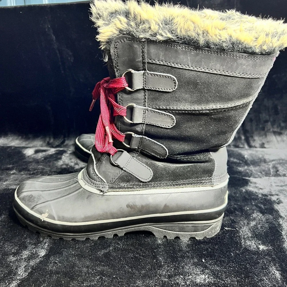 Khombu North Star 146730 Womens 11 M Winter Boots Black Waterproof Snow Boots
